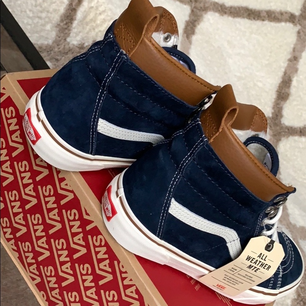 VANS SK8-Hi Mte Dress Blues/Marshmallow men’s - Picture 7 of 16
